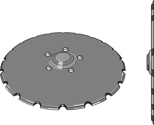 Såmaskinskive Ø410x5