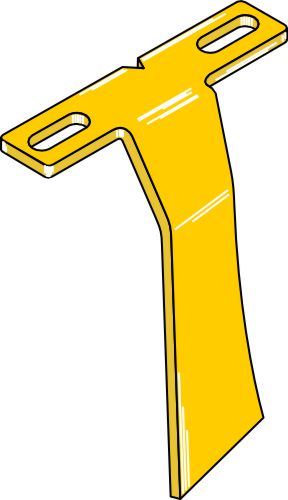 Skraber til frontskiveunderstøtning