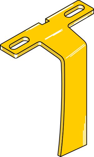 Skraber til rygskiveunderstøttelse