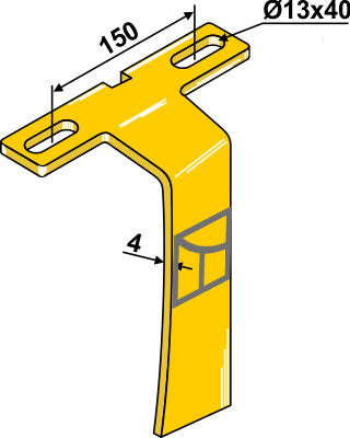 Skraber til rygskiveunderstøttelse
