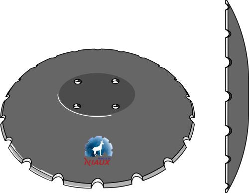 Notched disc  - Ø460x4