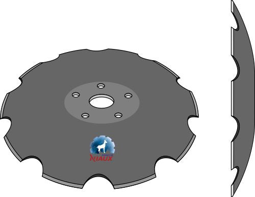 Notched disc Ø610x6