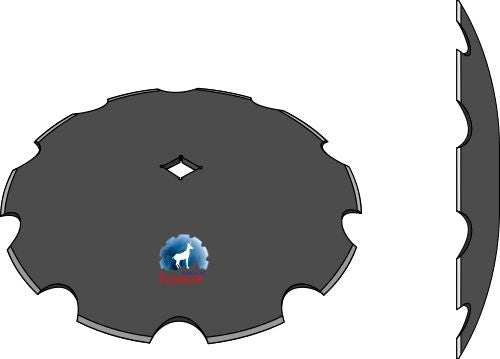 Notched disc Ø510x6