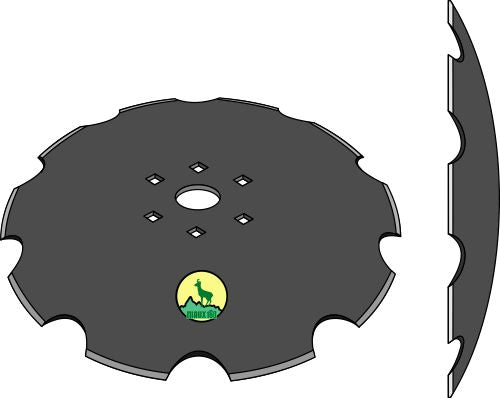 Notched disc - Ø610x6