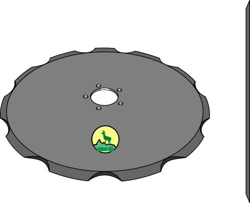 Skjæreblad for plog Ø490x4,3