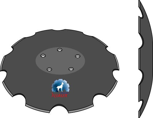 Notched disc - Ø420x4