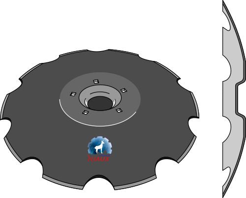 Notched disc - Ø620x6