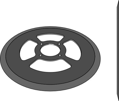 Kynsilevy kyntöauralle Ø340x4