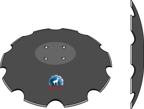 Notched disc - Ø560x6 m.