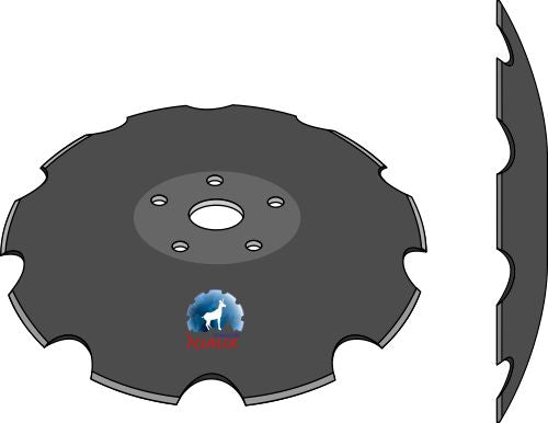 Notched disc - Ø510x6