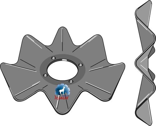Bølget skive Ø500x4,5