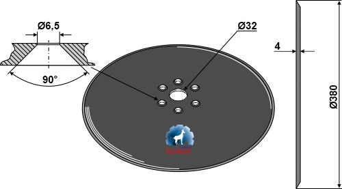 Såskiva Ø380x4