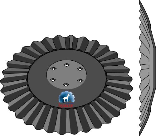 Bølget skive Ø570x6