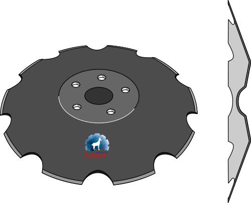 Notched disc Ø610x6