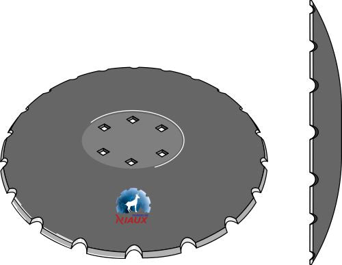 Tandad tallrik  Ø510x6