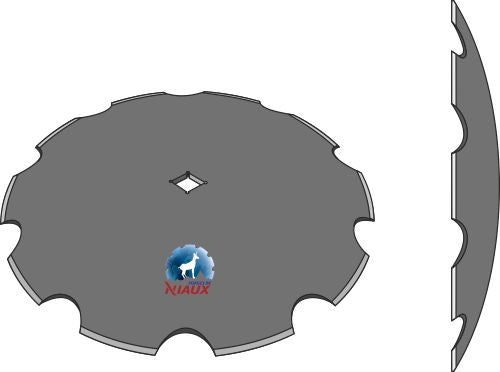 Notched disc Ø610x6