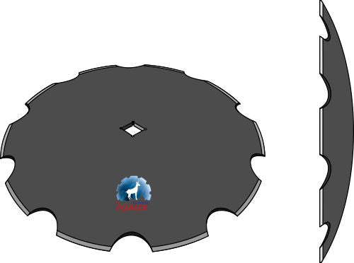 Notched disc Ø660x6