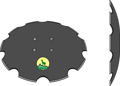 Notched disc - Ø406x4