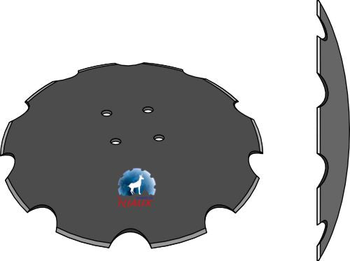 Notched disc - Ø510x4
