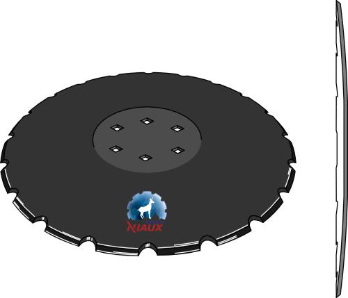 Notched disc Ø510x4