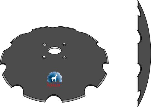 Notched disc - Ø560x5