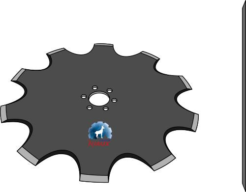 Coulter for plow Ø610x7