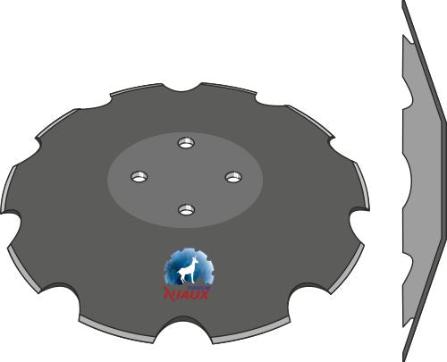 Notched disc Ø510x6,5