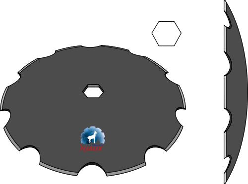 Notched disc Ø610x5