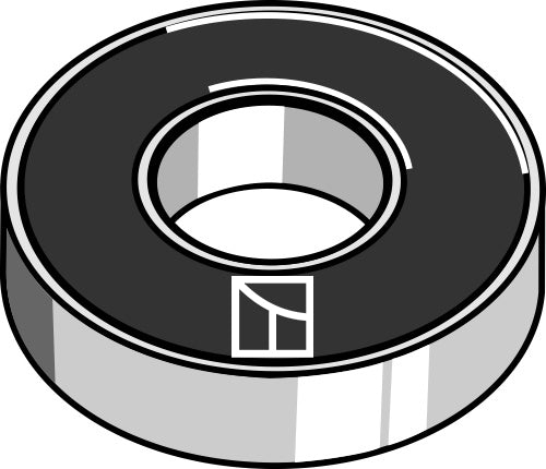 Kugleleje med dyb rille