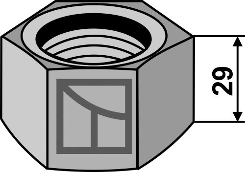 Nut M36x2 for square shaft