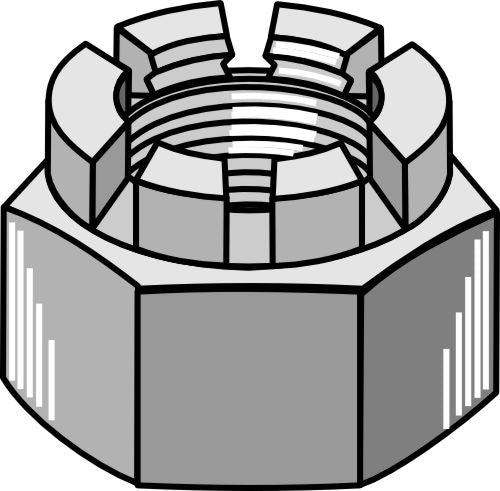 Hexagon castle nut 1 1/8''UNF