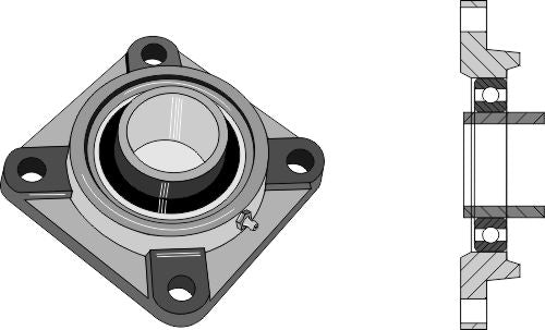 Tension bearing UCF - Ø60