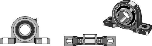 Pidestalllager UCP - Ø20