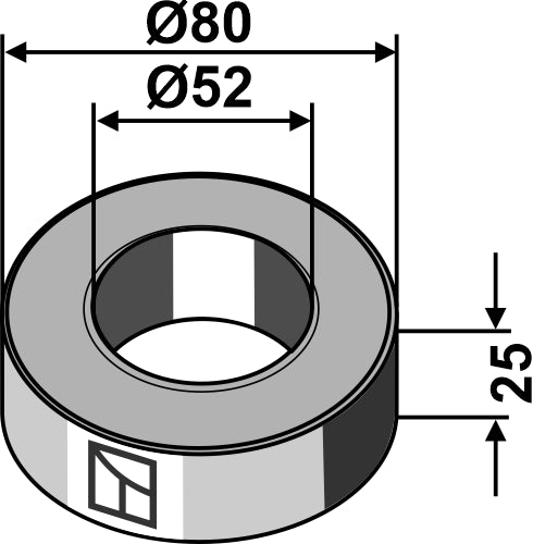 Avstandsstykke - 25 mm
