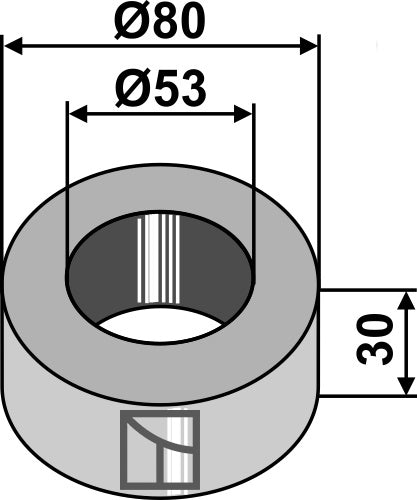 Afstandsstykke - 30 mm