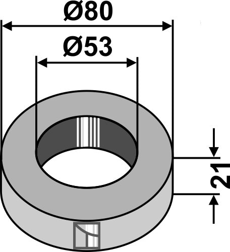 Avstandsstykke - 21 mm