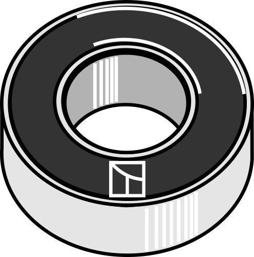 Kugleleje med dyb rille