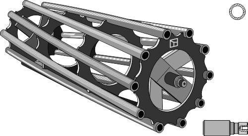 Tubular packer roller 3000
