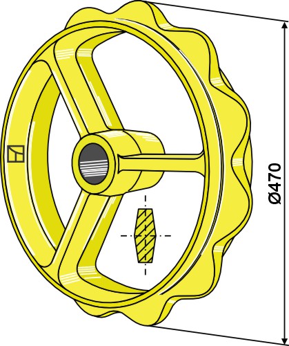 Cambridge-rullering - Ø470 mm