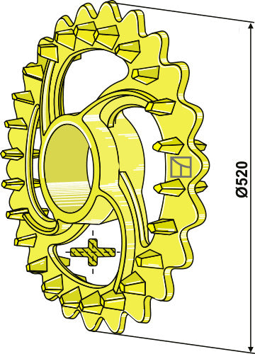Crosskill-ring - Ø520mm
