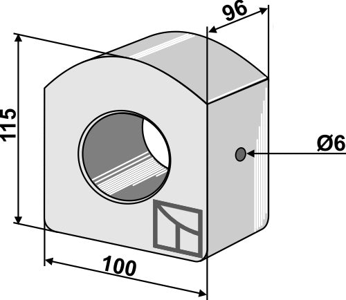 Lagerinnsats i tre - Ø50