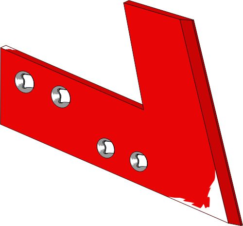 Landside coulter - left