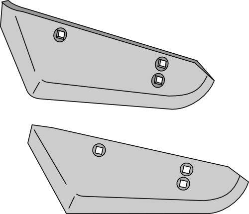 Beet lifter share, left model