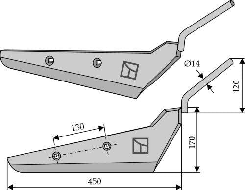 Juurikasnostimen terä, oikea malli