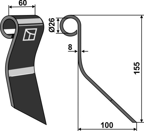 Varsien leikkuri - vasen