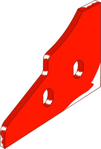 Maapuolella oleva kärki - oikea