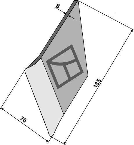 Sveisepunkter for plogskjær - høyre