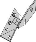 Bracket for reversible point - right