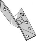 Bracket for reversible point - left