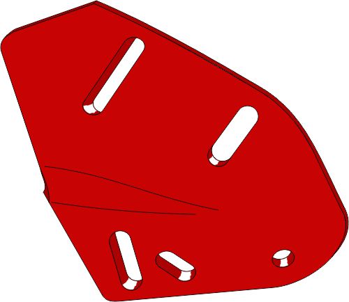 Roskakotelon kiinnike - oikea